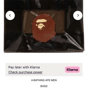 Bape Black and Brown Tote Bag